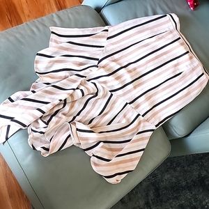 Le Lis Asymmetrical Striped Skirt, Size Medium